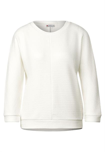 Shirt mit Struktur off white