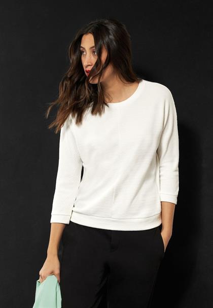 Shirt mit Struktur off white