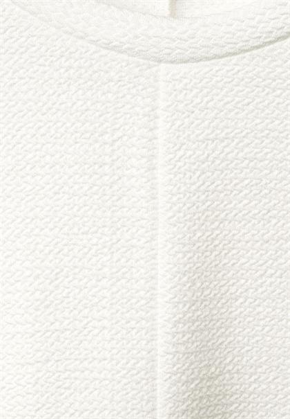 Shirt mit Struktur off white