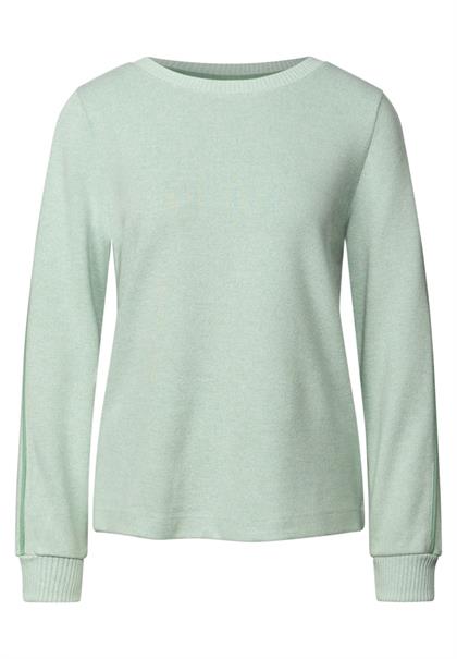 Shirt mit Tape Details serene green mel.