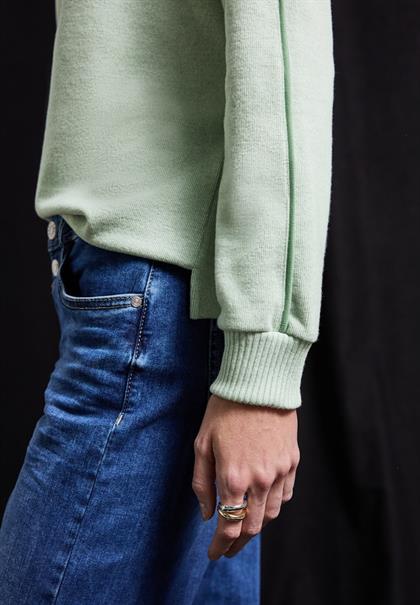 Shirt mit Tape Details serene green mel.