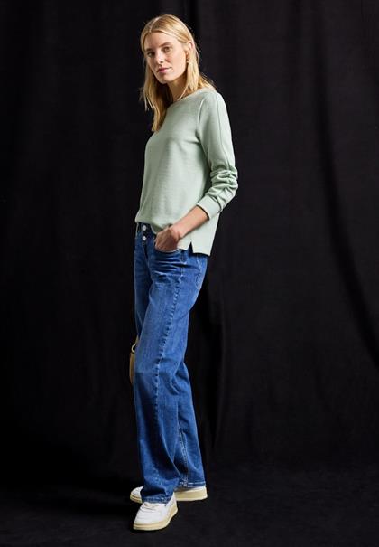 Shirt mit Tape Details serene green mel.