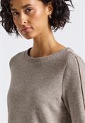Shirt mit Tape Details silk brown mel.