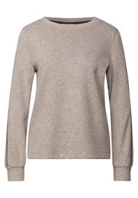Shirt mit Tape Details silk brown mel.