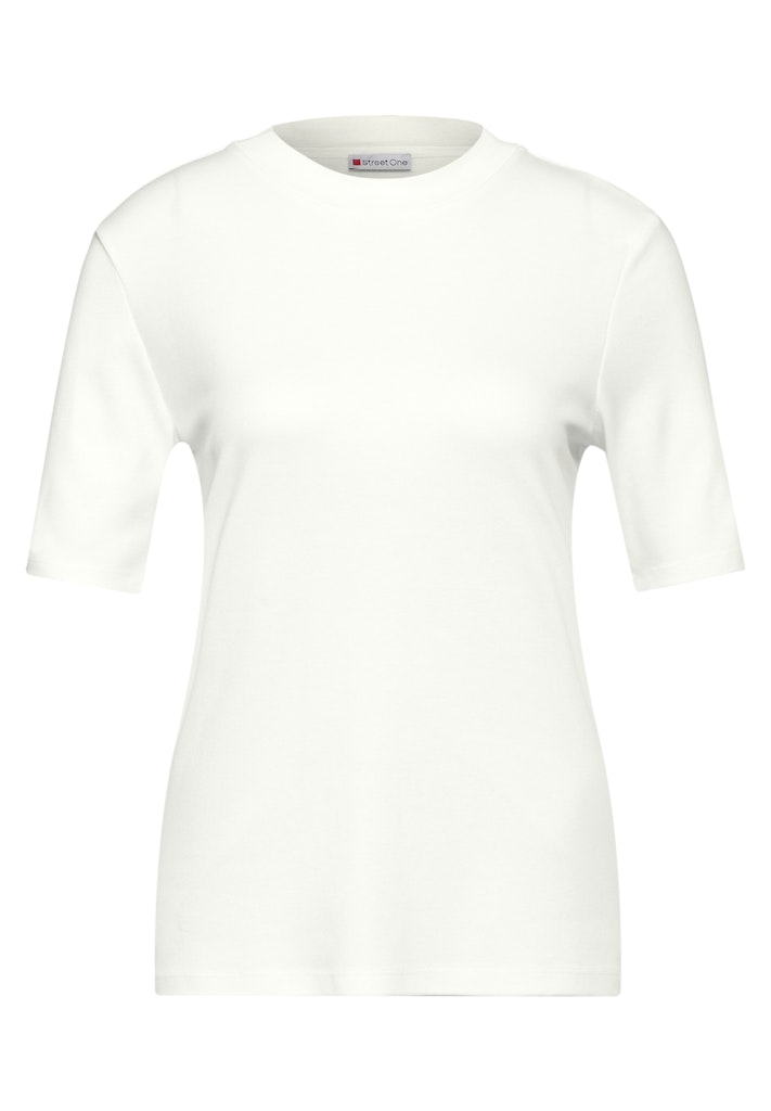 Street One - Damen T-Shirt - Weiß - Größe: 40 - bei Tara-M