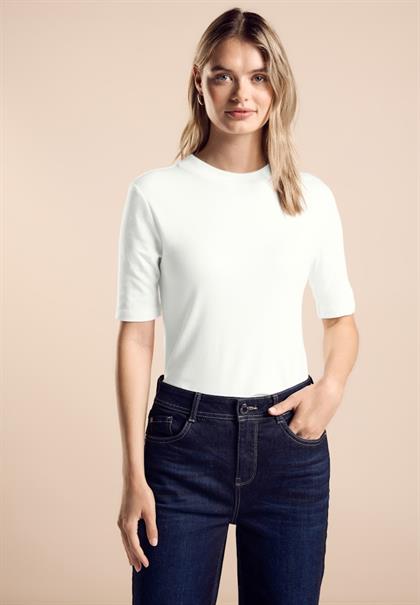 Shirt mit Turtle Neck off white