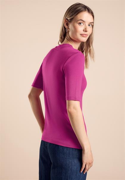 Shirt mit Turtle Neck royal fuchsia