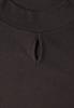 Shirt mit Turtle Neck und Schlitzdetail black coffee