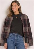 Shirt mit Turtle Neck und Schlitzdetail black coffee