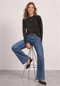 Shirt mit Turtle Neck und Schlitzdetail black coffee
