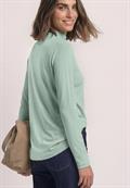 Shirt mit Turtle Neck und Schlitzdetail eucalyptus green
