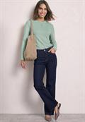 Shirt mit Turtle Neck und Schlitzdetail eucalyptus green