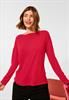 Shirt mit U-Boot Ausschnitt beloved raspberry