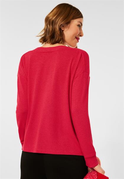 Shirt mit U-Boot Ausschnitt beloved raspberry