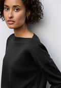 Shirt mit U-Boot-Ausschnitt black