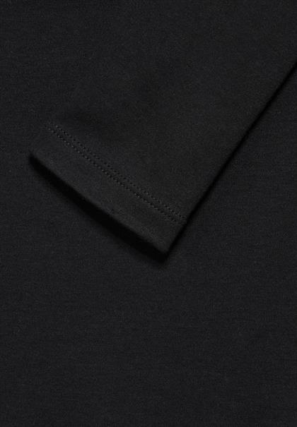 Shirt mit U-Boot-Ausschnitt black