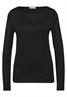 Shirt mit U-Boot-Ausschnitt black