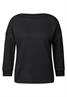 Shirt mit U-Boot-Ausschnitt black