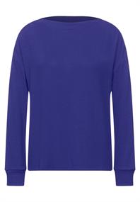 Shirt mit U-Boot Ausschnitt eminent blue