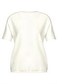 Shirt mit U-Boot-Ausschnitt off white