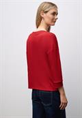 Shirt mit U-Boot-Ausschnitt racing red