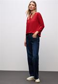 Shirt mit U-Boot-Ausschnitt racing red