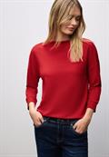 Shirt mit U-Boot-Ausschnitt racing red