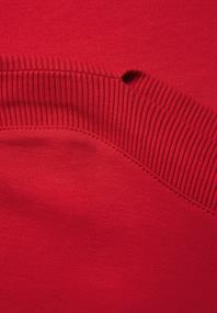 Shirt mit U-Boot-Ausschnitt racing red