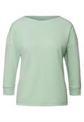 Shirt mit U-Boot-Ausschnitt serene green