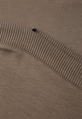 Shirt mit U-Boot-Ausschnitt silk brown
