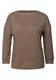Shirt mit U-Boot-Ausschnitt silk brown