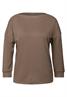 Shirt mit U-Boot-Ausschnitt silk brown