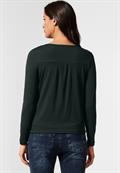 Shirt mit V-Ausschnitt deep clary mint