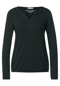 Shirt mit V-Ausschnitt deep clary mint