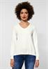 Shirt mit V-Ausschnitt off white