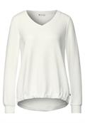 Shirt mit V-Ausschnitt off white