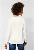 Shirt mit V-Ausschnitt off white