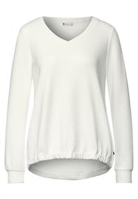 Shirt mit V-Ausschnitt off white