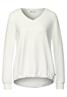 Shirt mit V-Ausschnitt off white