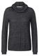 Shirt mit Volumenkragen black melange