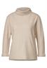 Shirt mit Volumenkragen spring sand melange