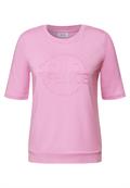 Shirt mit Wording Artwork cherry blossom pink