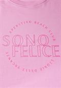 Shirt mit Wording Artwork cherry blossom pink