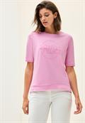 Shirt mit Wording Artwork cherry blossom pink