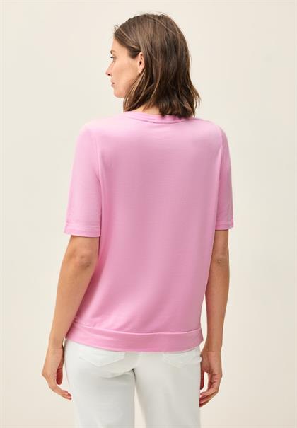 Shirt mit Wording Artwork cherry blossom pink