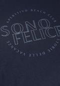 Shirt mit Wording Artwork urban navy blue