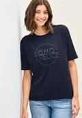 Shirt mit Wording Artwork urban navy blue