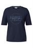 Shirt mit Wording Artwork urban navy blue