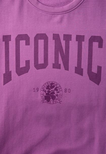Shirt mit Wording floral pink