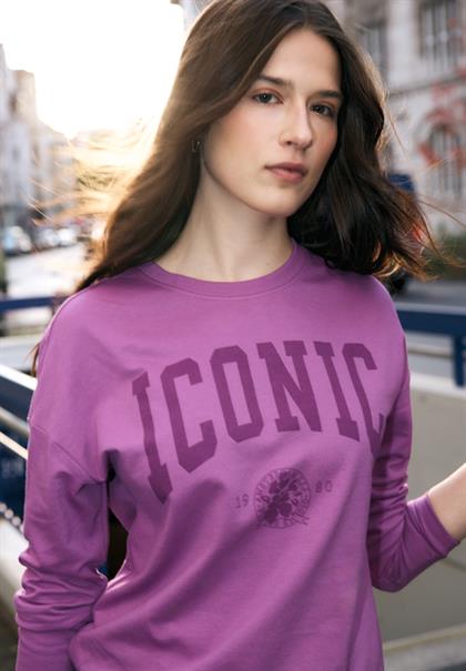 Shirt mit Wording floral pink